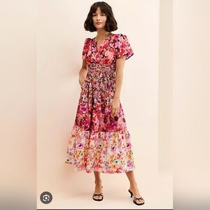 Kachel x Anthropologie Vibrant Floral Maxi Dress